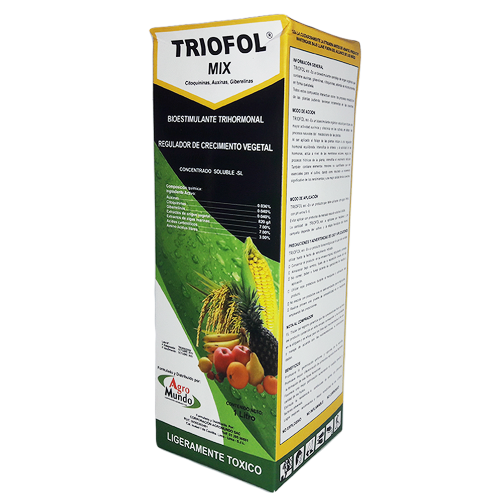 Bioestimulante Trihormonal Aagromundo Triofol Mix x 1l